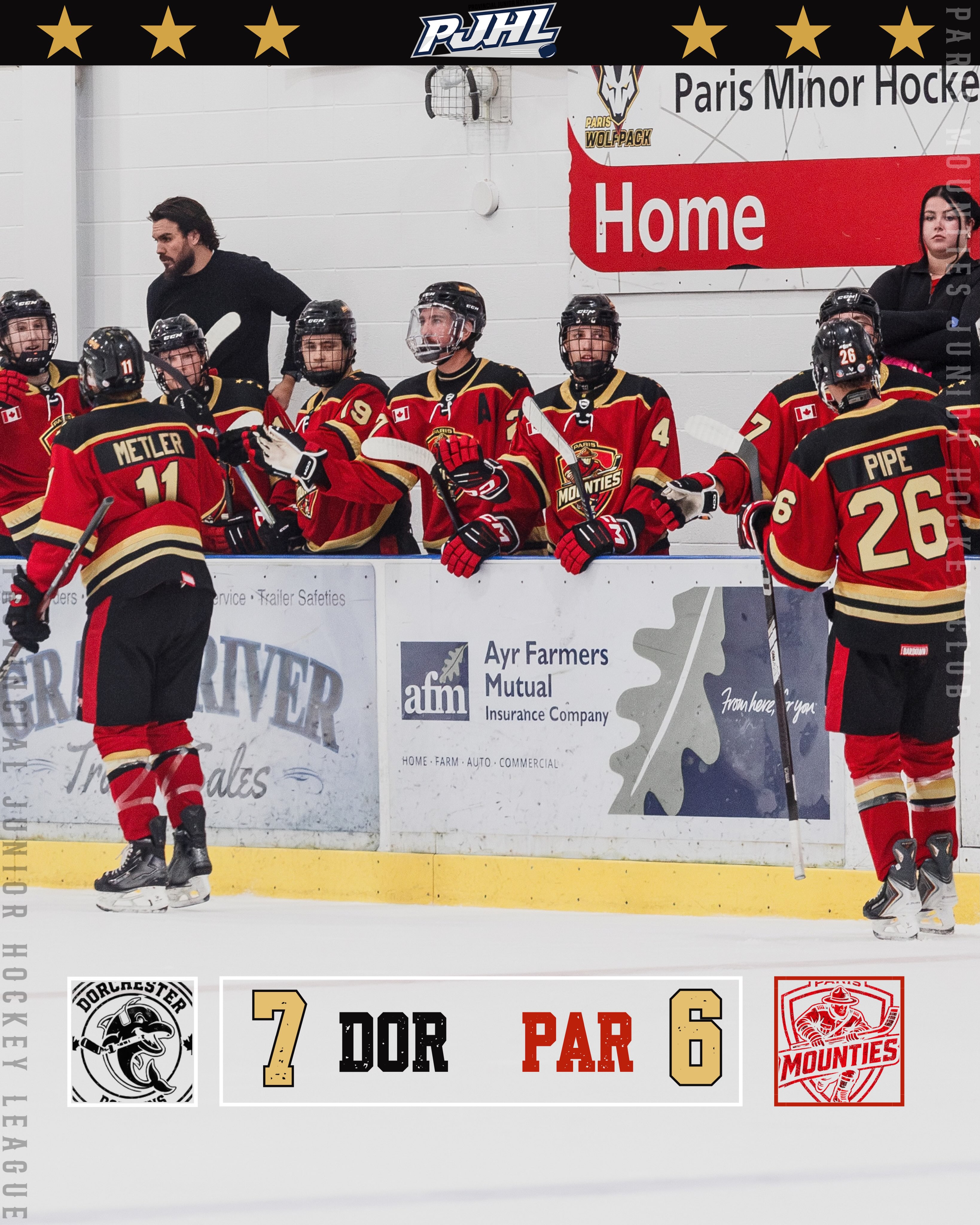 Mounties fall after a back and forth battle in Dorchester. #SaddleUp 

📸: @marlo.diaz_